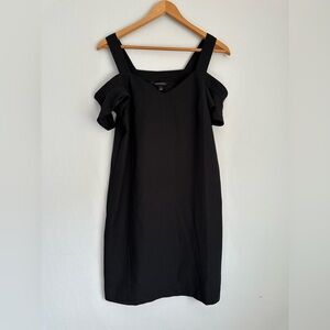 J. Crew Factory Black Midi Dress